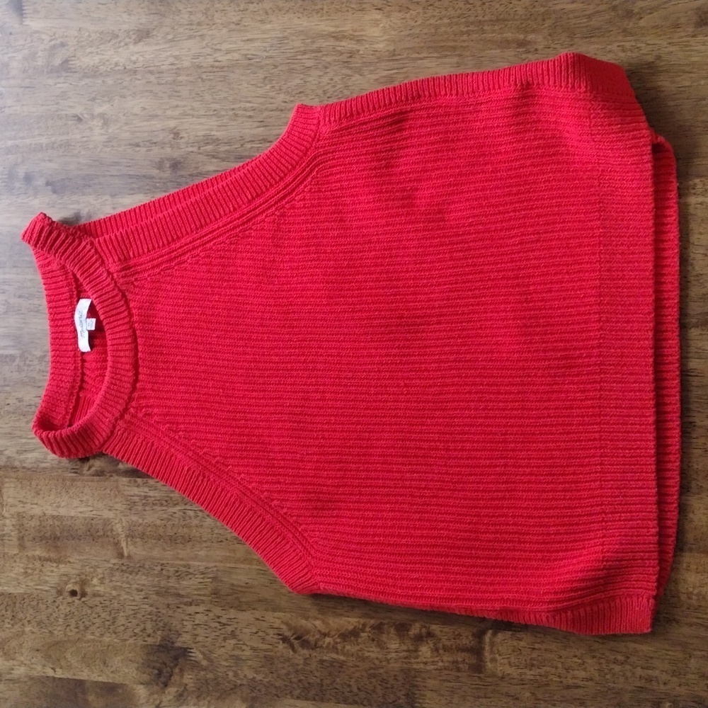 Madewell Red Ribbed Knit Tank